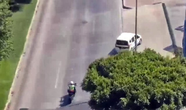 Polis müşteri gibi bindi, havadan karadan takip edip yakaladı