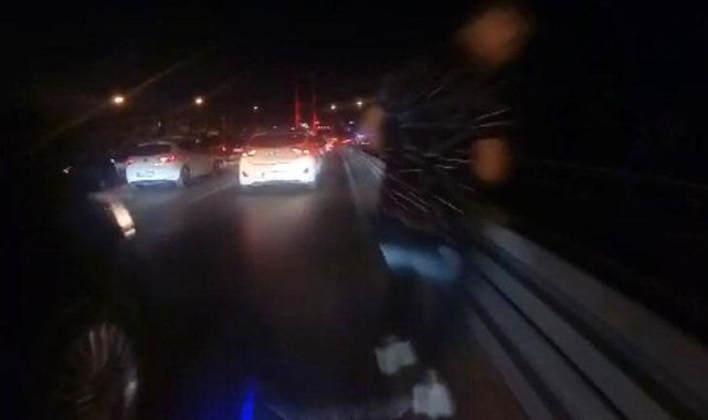 15 Temmuz Şehitler Köprüsü girişinde akıl almaz kaza