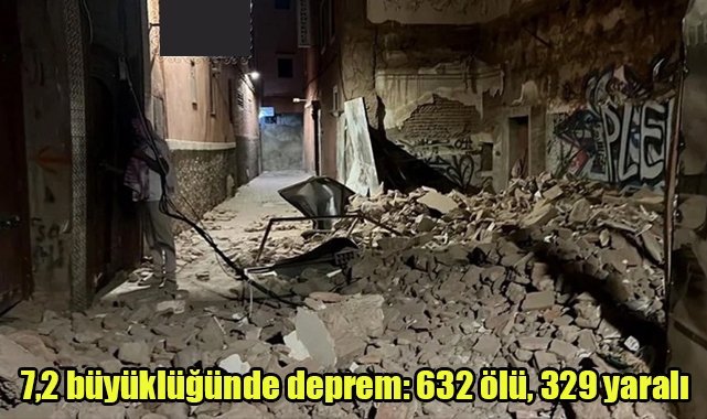 7,2 büyüklüğünde deprem: 632 ölü, 329 yaralı