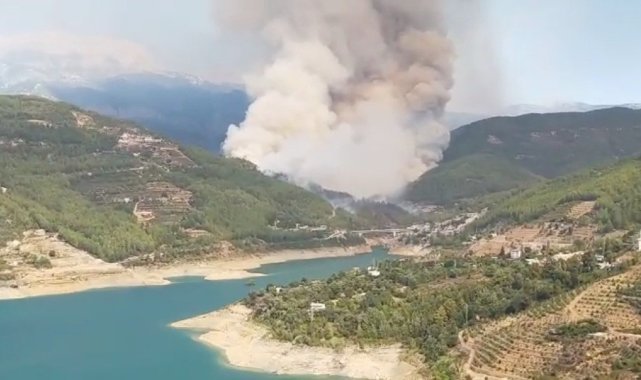 Alanya’da korkutan orman yangını