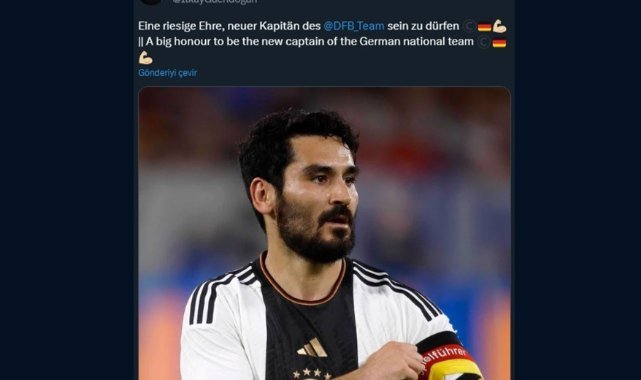 Almanya’da milli takımın yeni kaptanı İlkay Gündoğan