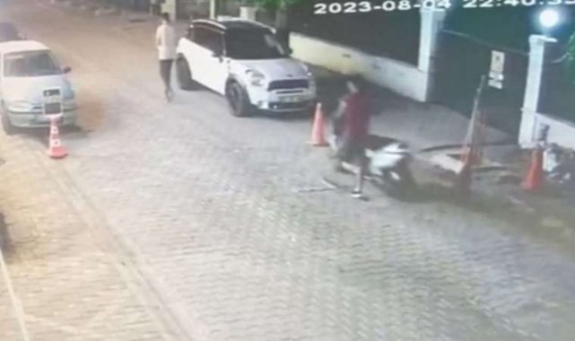 Çaldığı motosikletle yakalandı, görüntüleri reddetti
