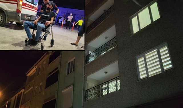 Evinin balkonuna atılan yabancı madde patlayınca hatanelik oldu