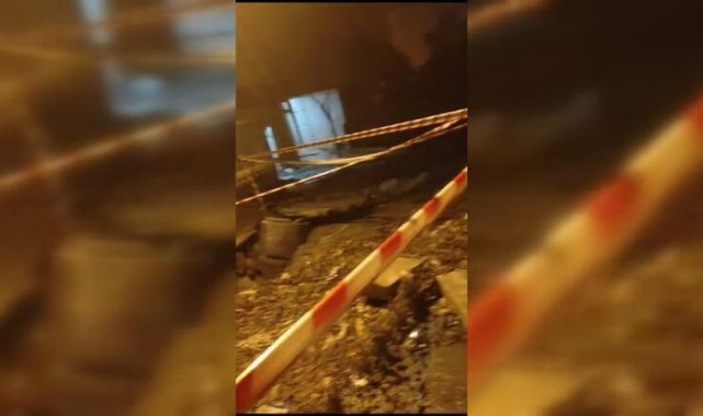 İkitelli'de su basan 8 katlı bina boşaltıldı