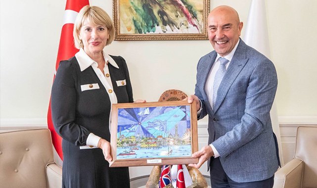 İngiltere Büyükelçisi Morris Başkan Soyer’i ziyaret etti