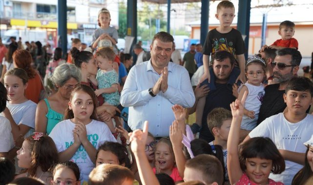 Seferihisar’da çocukların şenlik keyfi