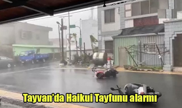 Tayvan’da Haikui Tayfunu alarmı