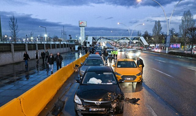 Ankara’da zincirleme kaza
