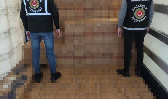 İtalya’dan Çeşme’ye getirilen tırda 1 milyon paket kaçak sigara ele geçirildi