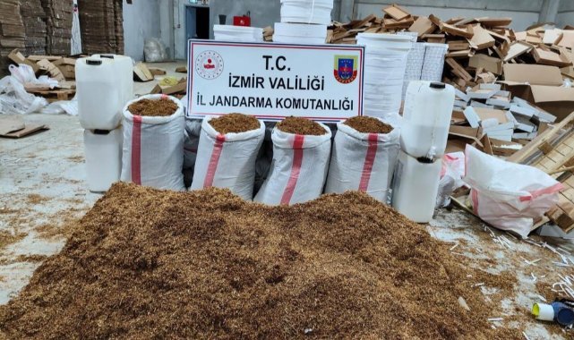 İzmir’de kaçak sigara fabrikasına baskın: 52 milyonluk ürün ele geçirildi