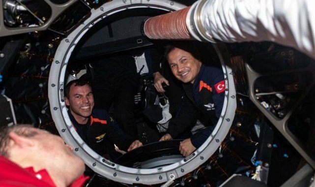 Türkiye’nin ilk astronotu Gezeravcı kenetlenme sonrası çekilen fotoğraf paylaştı