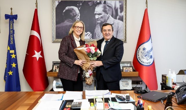 AK Partili Konak Belediye Başkan Adayı Çankırı’dan CHP’li Mevcut Başkan Batur’a Ziyaret