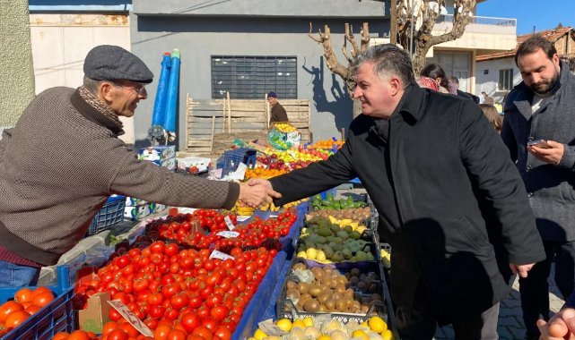 Bergama Belediye Başkanı Adayı Dr. Sadık Doğruer Esnaf ve Muhtarları Ziyarette Bulundu