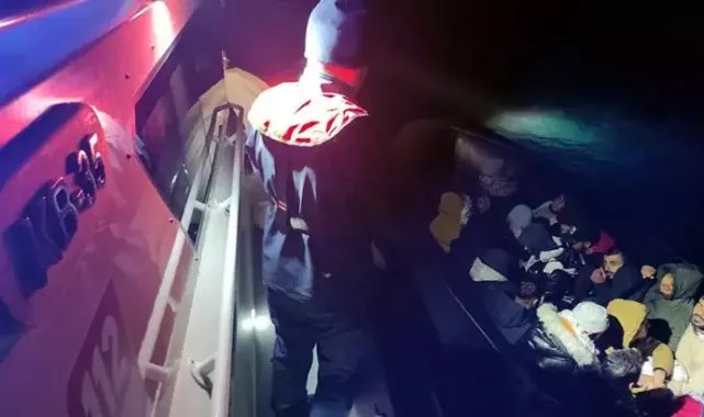Bodrum'da, kaçak göçmenlerden 15'i kurtarıldı, 33'ü yakalandı