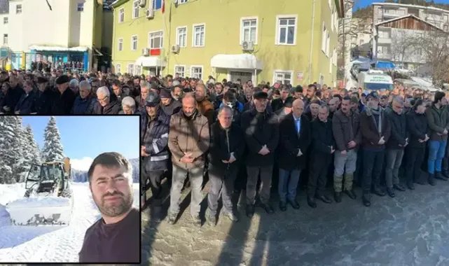 Çığda ölen iş makinesi operatörü toprağa verildi