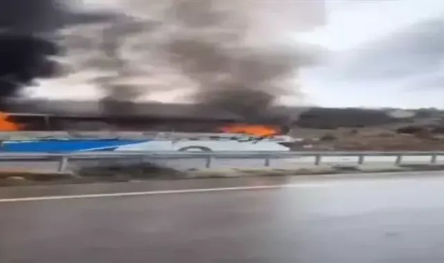 Çorum’da yolcu otobüsü kamyon çarptı