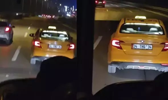 Pendik TEM Otoyolunda yol verme tartışması