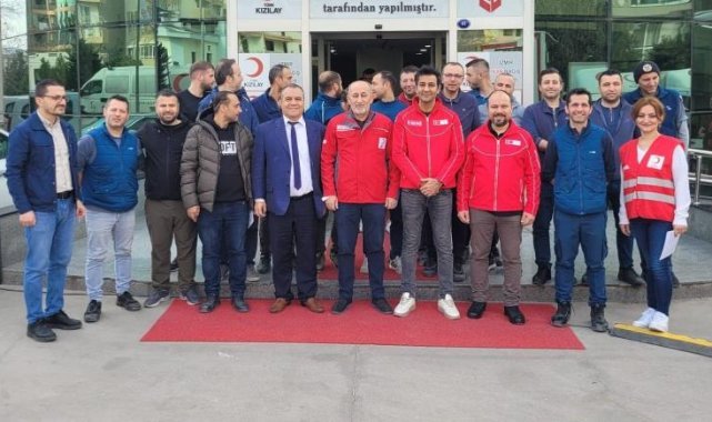 PTT kargo çalışanları kan bağışında bulundu