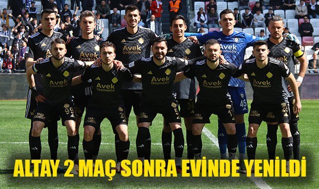 Altay, iki maç sonra evinde kaybetti
