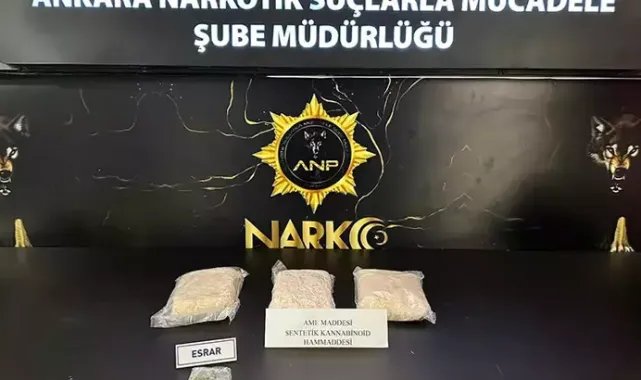 Ankara'da 6 kilo uyuşturucu ele geçirildi