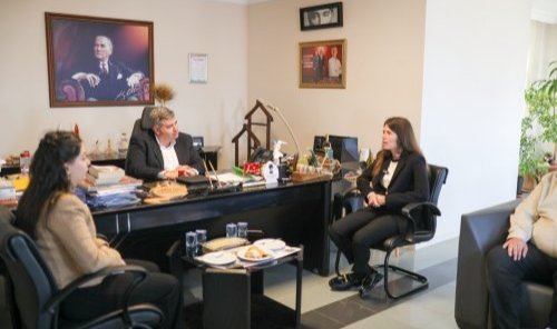 Başkan adayı Denizli'den Başkan Oran'a ziyaret