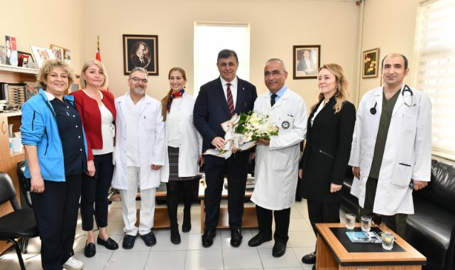Başkan Cemil Tugay, meslektaşlarıyla buluştu