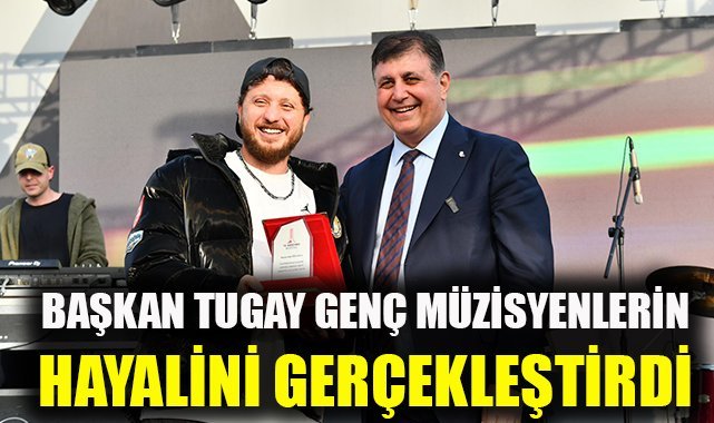 Başkan Tugay genç müzisyenlerin hayalini gerçekleştirdi: Müziğin yeni yıldızları İzmir'den çıkacak