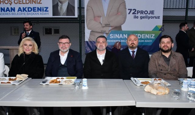 Menderes Başkan Adayı Sinan Akdeniz; “Daha çok gönül sofraları kuracağız.’’