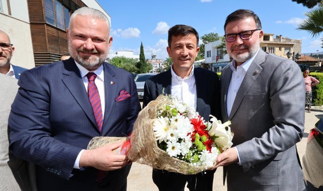 Başkan Pehlivan’a Dağ ve Saygılı’dan tebrik ziyareti