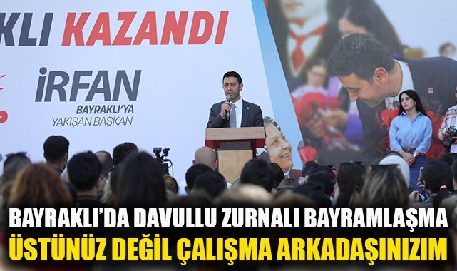 Bayraklı’da davullu zurnalı bayramlaşma