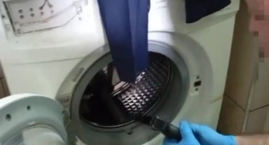 Ruhsatsız tabancalar, çamaşır makinesinden çıktı