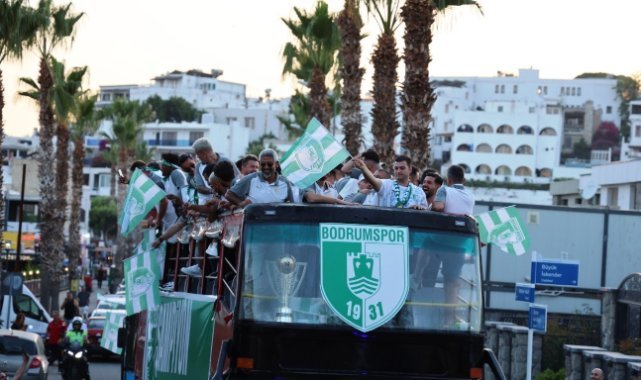Bodrum’da şampiyonluk coşkusu: Binlerce taraftar kenti yeşil-beyaza bürüdü