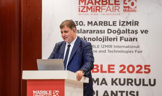 İzmir MARBLE 2025’e hazırlanıyor: Başkan Tugay mermer sektörünün temsilcileriyle buluştu