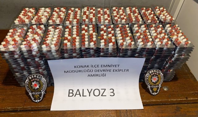 Makarna kolisinden 5 bin 559 adet uyuşturucu hap çıktı