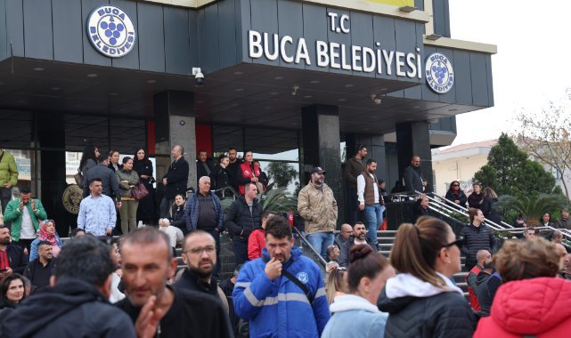 Buca Belediyesi çalışanları işi bıraktı