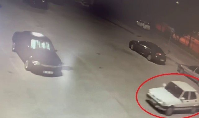 Çaldığı otomobili arkadaşına hediye eden şüpheli önce kameraya sonra polise yakalandı