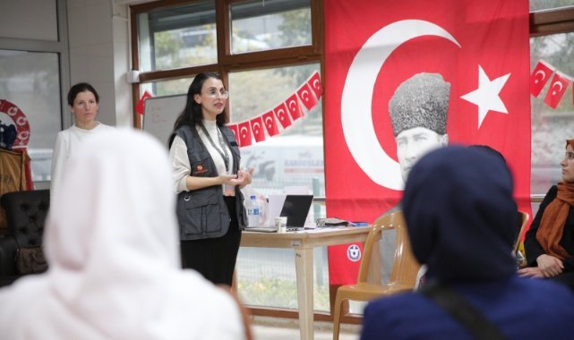 Konaklı kadınlara şiddete karşı hakları anlatıldı