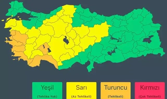 AFAD'dan sağanak ve fırtına uyarısı