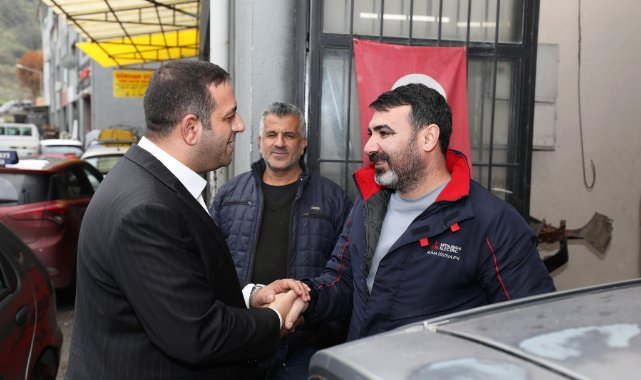 Başkan Erman Uzun’dan Küçük Sanayi’de Esnaf Ziyareti