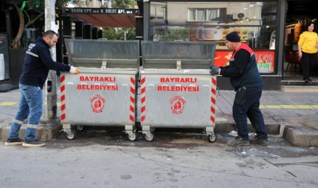Bayraklı’da çöp konteynerleri yenileniyor