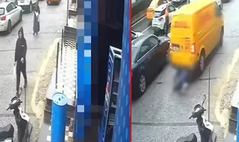 Bayrampaşa'da geri manevra yapan minibüs yayaya çarptı