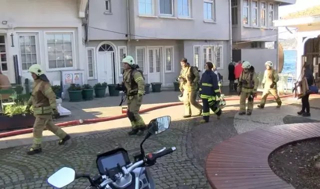 Beylerbeyi'nde tur teknesinde yangın paniği