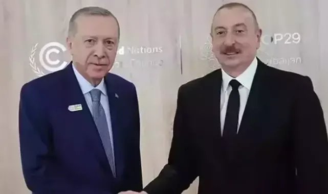 Cumhurbaşkanı Erdoğan, Azerbaycan Cumhurbaşkanı Aliyev ile görüştü
