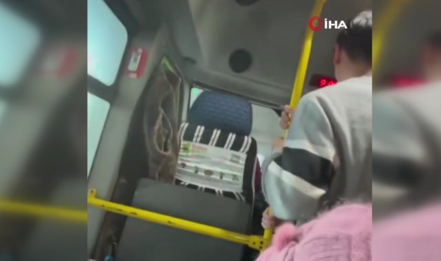 İstanbul’da minibüs şoförü yolcular ücret ödemedi diye çılgına döndü