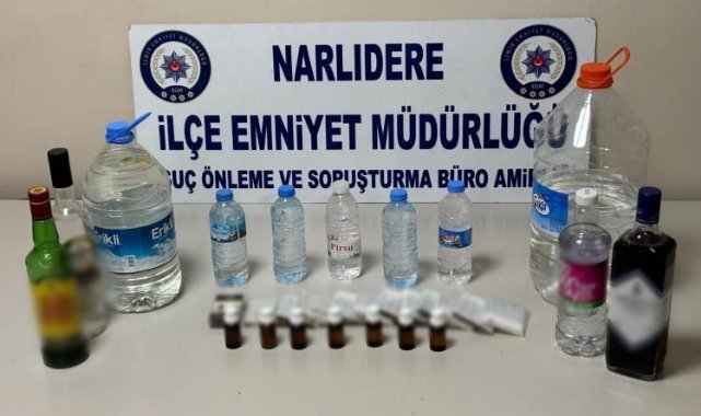 İzmir’de yeni yıl öncesi kaçak alkol operasyonu
