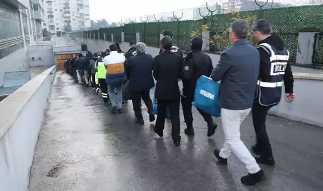 Mersin'deki rüşvet operasyonunda 114 şüpheli adliyede