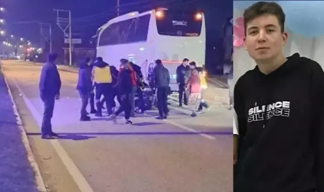Motosiklet, otobüse arkadan çarptı: 1 ölü, 1 yaralı