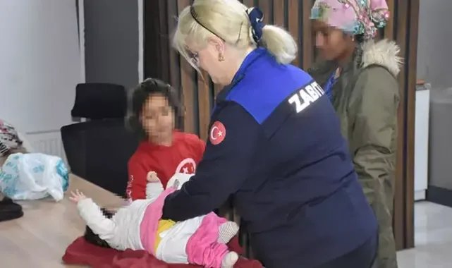 Niğde'de 'dilenci' operasyonu; paralar bebeğin bezinden çıktı