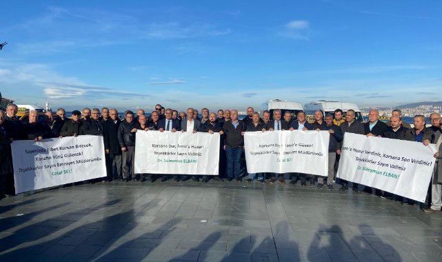 Taksici ve servisçiler protesto için değil korsanla mücadeleye teşekkür için buluştu