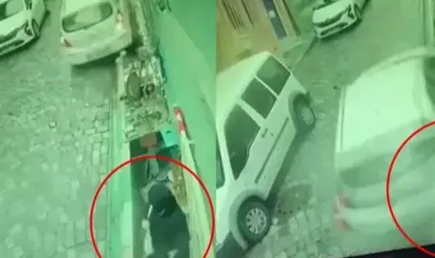 Fatih’te yokuştan kayan otomobilin çarptığı kadın yaralandı